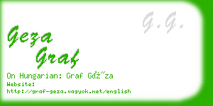 geza graf business card